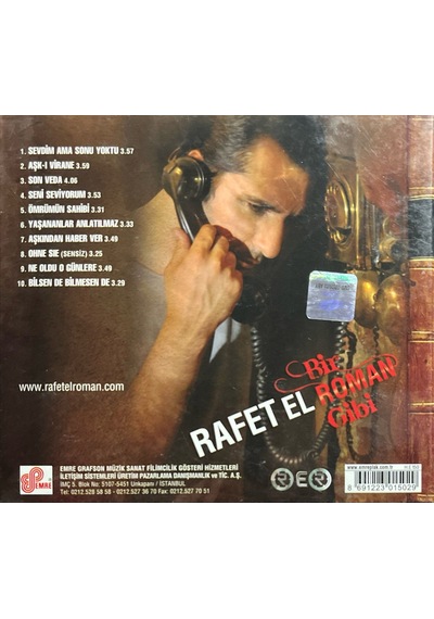 Müzik Cd Sidir - Plak Değildir Cd Rafet El Roman Bir Roman Gibi
