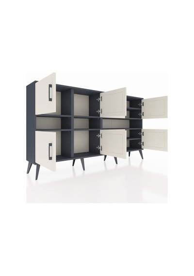 Arges Konsol 8 Raflı 8 Kapaklı 176x30x99 Antrasit-aytaşı/antrasit Aytası/antrasıt - Antrasıt Arges Konsol 8 Raflı 8 Kapaklı 176x30x99 Antrasit-aytaşı/antrasit Aytası/antrasıt - Antrasıt