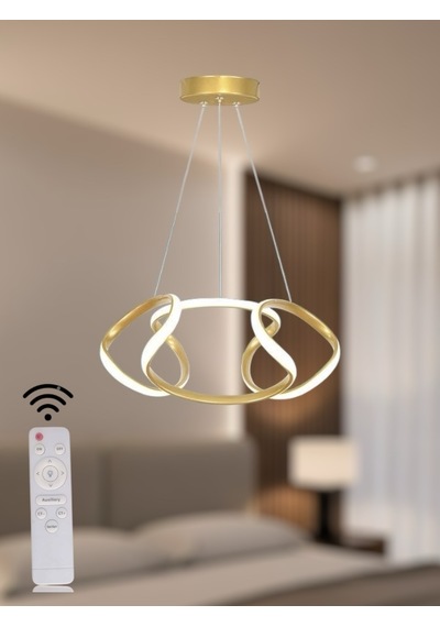 Ey Shop Eskitme Drone Model 3 Renk Kumandalı Led Avize Eskıtme Gold