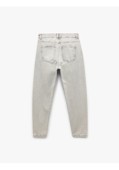 Koton Normal Bel Pamuklu Tapered Fit Jean Pantolon - Joe Jean Gri 6wam40070nd Gri Koton Normal Bel Pamuklu Tapered Fit Jean Pantolon - Joe Jean Gri 6wam40070nd Gri