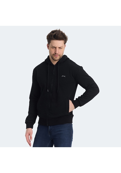 Slazenger KOZZAX IN Erkek Sweatshirt Siyah