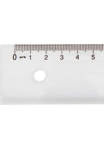 Ark Mercekli Geniş Büro Cetveli 30 cm 179 Şeffaf