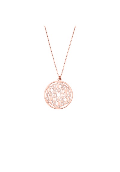 Kolye 925 Ayar Gümüş Minimalist Ay Evreleri Kolye Rose Gold