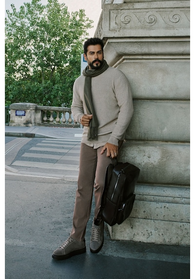 AC&Co / Altınyıldız Classics Erkek Camel Slim Fit Dar Kesim Pamuklu Esnek Armürlü Yan Cep Pantolon Camel AC&Co / Altınyıldız Classics Erkek Camel Slim Fit Dar Kesim Pamuklu Esnek Armürlü Yan Cep Pantolon Camel