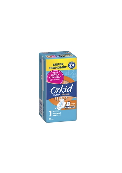 Orkid Ultra Gündüz Boy:1 24 Adet Süper Ekonomik Hijyenik Ped