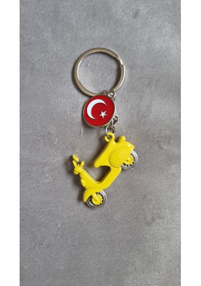 Motor Anahtarlık Sarı