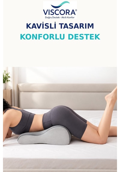 Yetişkinler İçin Yakınlık, Samimiyet Ve Pozisyon Yastığı Çok Amaçlı Kavisli Destek Minderi Gri