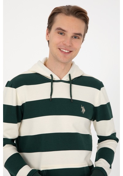 U.s. Polo Assn. Erkek Koyu Yeşil Sweatshirt 50316366-vr079 Koyu Yesıl