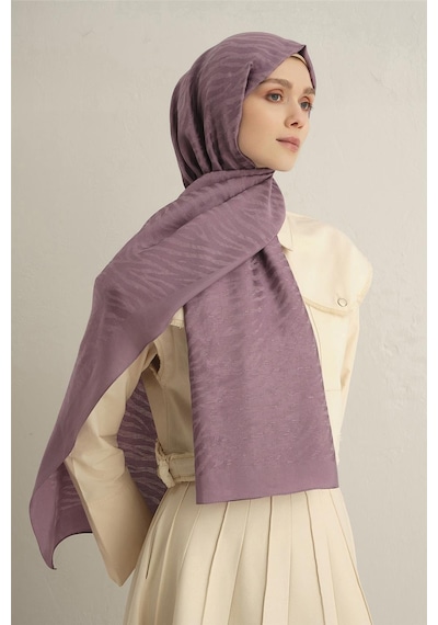 Armine Pamora Zebra Desen Şal 1 42 Mor