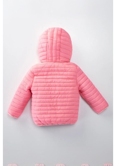 Miniğimin Cicileri 1-10 Yaş Kapitone Welsoft Astar Çocuk Kaban Mont - Pembe Pembe-53567