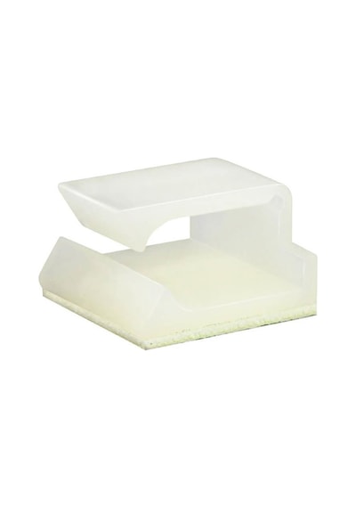 Wcl1368 Kablo Sabitleme Kelepçesi Klipsi Yapışkanlı Duvar Kablo Tutucu 21 x 19 x 12 MM Beyaz 100 Adet