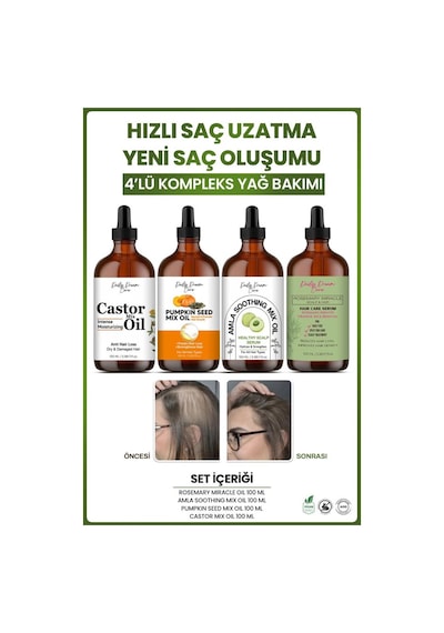 True Bee Süper Kompleks Yağ Bakım Seti 4 x 100 ML