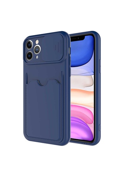 Apple Uyumlu iPhone 11 Pro Uyumlu Kartix Kılıf-lacivert Lacivert -