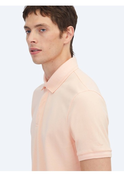 Kip Pembe Düz %100 Pamuk T-shirt
