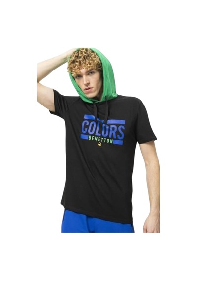 United Colors of Benetton Erkek T-shırt Bnt-m20456 SIYAH