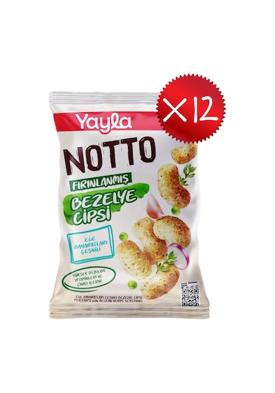 Yayla Notto Ege Baharatları Çeşnili Bezelye Cipsi 55 G X12