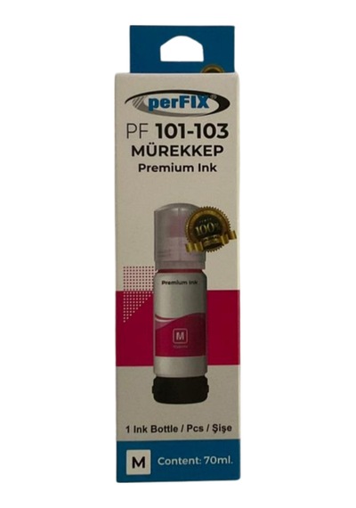 Perfıx Pf T103m Kırmızı Şişeli Mürekkep 70 Ml