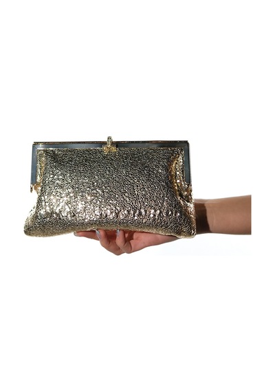 Luvishoes 752 Altın Glitter Kadın Abiye Çanta