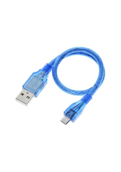 Alkatronik-30Cm Micro Usb Kablo Mavi 480 Mbps Usb 2.0 Hot Swap