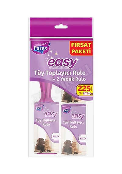 Parex Easy Tüy Toplayıcı Rulo Fırsat Paketi 225'li Diğer