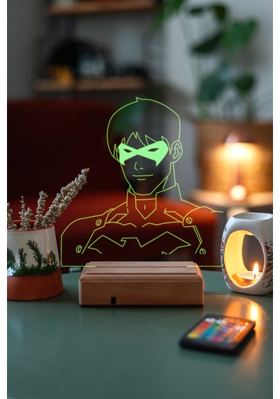 Batman Dc Nightwing 16 Renk Kumandalı 3d Gece Lambası