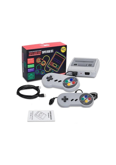 Super Mini Sfc 621 Oyunlu 2 Kollu TV Oyun Konsolu (İthalatçı Garantili)