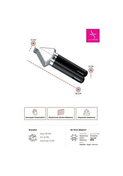 Primanova Gadget Sarımsak Ezici