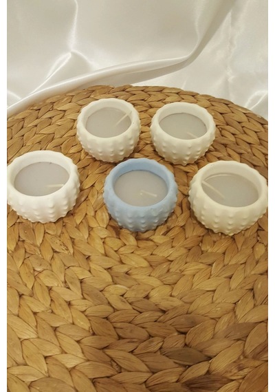 Yılbaşı Kaktüs Saksı Mum Yeni Yıl Mumu Noel 5 Li Çok Renkli
