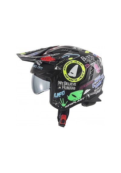 Ufo Plast Sheratan Jet Açık Kask Siyah