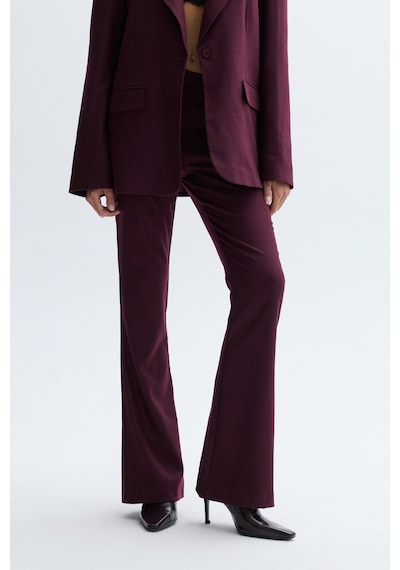 Mudo Kadın Kadın Mürdüm Flare Fit Pantolon 1264449