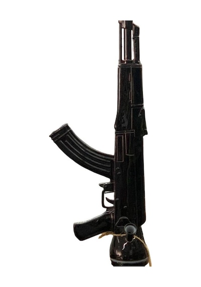 Alüminyum Gövdeli Ak-47 Kalaşnikof Tasarım 90 Cm Premium Nargile Seti Büyük Boy Contalı Sistem 26443422