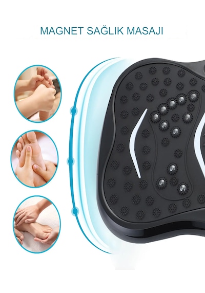 Reidan Pqcfm01 3d Bluetoothlu Titreşimli Kondisyon Aleti Spor Egzersiz Aleti Siyah