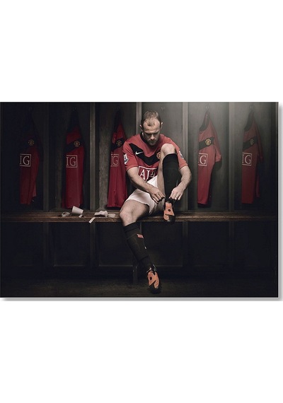 Cakasepetim Wayne Rooney Manchester United Futbolcu Ahşap Mdf Tablo