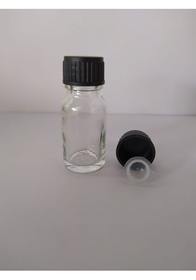 10Ml Cam Şeffaf Şişe Düz Kapak Kör Tıpalı (10 Adet) 10Ml Cam Şeffaf Şişe Düz Kapak Kör Tıpalı (10 Adet)