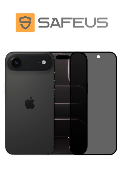 Safeus Tam Kaplayan Hayalet Parmak İzi Bırakmayan Safir Ekran Koruyucu Cam, Apple Uyumlu iPhone 17 Air İle
