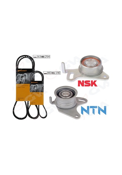 Gva 59t9174 Triger Kayış Seti Eksantrik Seti Hyundaı H100 2.5l D4bx 4d55 Panelvan. Kamyonet E.m. 88-96 / Mıtsubıshı L200 L300 2.5l 4d56 8v E.m. 86-99 2 Kayış 2 Rulman 163x250 083x190 2431242101-2335642011-2431742000 1 Takım