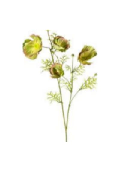 Yapay Çiçek Gelincik Yeşil 70 Cm. Çok Renkli