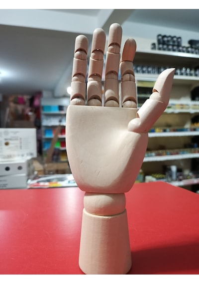 Ahşap El Mankeni Sağ El 20cm
