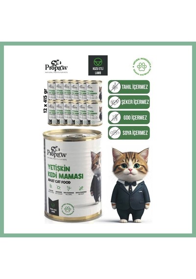 Bşkvirgo Propaw Yetişkin Ciğerli Kedi Maması 415 Gr Bsk2026 Standart