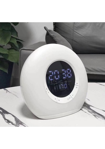 Çeşithane P11 Akıllı Hoparlörlü Saat - Rgb Renkli Atmosfer Işıklı, Led Ekranlı Alarm Saat, Fm Radyol