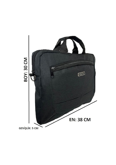 Bene Siyah Darbeye Karşı Korumalı 16,5inch Laptop Evrak Çantası Siyah