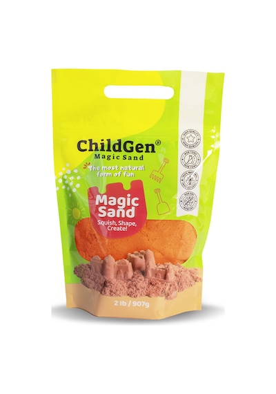 Childgen Doğal Kinetik Kum Refill Paket 907gr - Turuncu Turuncu