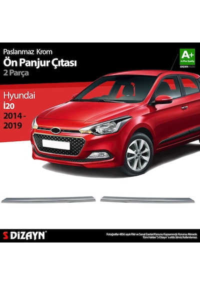 S-Dizayn Hyundai İ20 Krom Ön Panjur 2 Prç 2014-2018