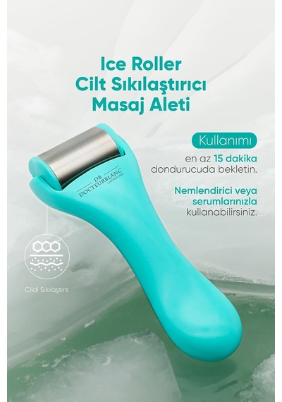 Tr Ice Roller Buz Terapisi Cilt Sıkılaştırıcı Masaj Aleti Turkuaz