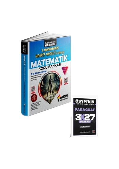 Aydın 9. Ve 10. Sınıf Matematik Konu Özetli Maarif Modeli Soru Bankası 1. Basamak+ Evp Akademi Paragraf