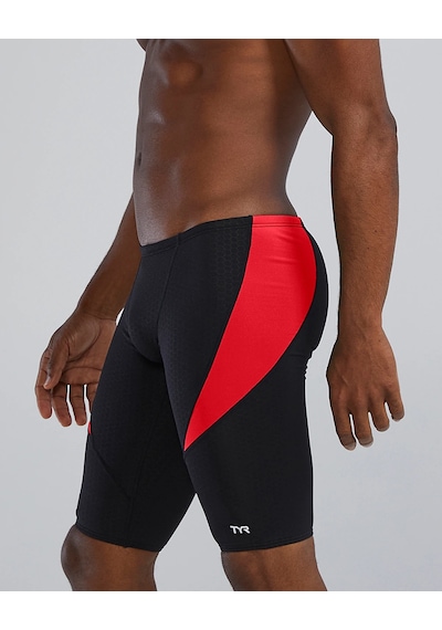 Tyr Durafast Elite Erkek Jammer Mayo - Hexa Siyah - Kırmızı