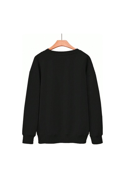 Startmore Siyah Unisex Erkek/kadın Sipiril Lead Me Özel Renkli Oversize Bisiklet Yaka Pamuklu