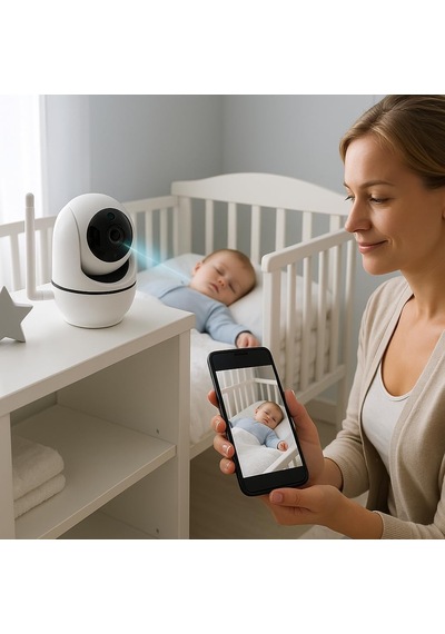 Wifi Akıllı Güvenlik Kamerası / 360 Görüş / Hareket Algılama & Anlık Bildirim / Gece Görüşü / 7/24 Uzakta