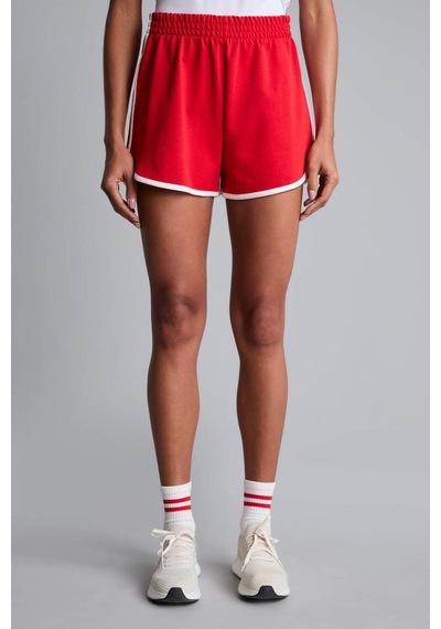 Defacto Standart Fıt Sporcu Kısa Paça Sweatshirt Kumaşı Şort H9780ax26hsrd172 Kırmızı-rd172