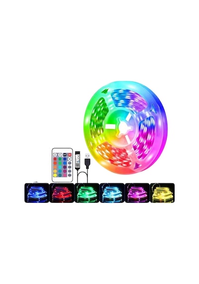 Rgb Şerit Led 10 Metre Led Işık Kumanda İle Kontrol Rgb 30083184